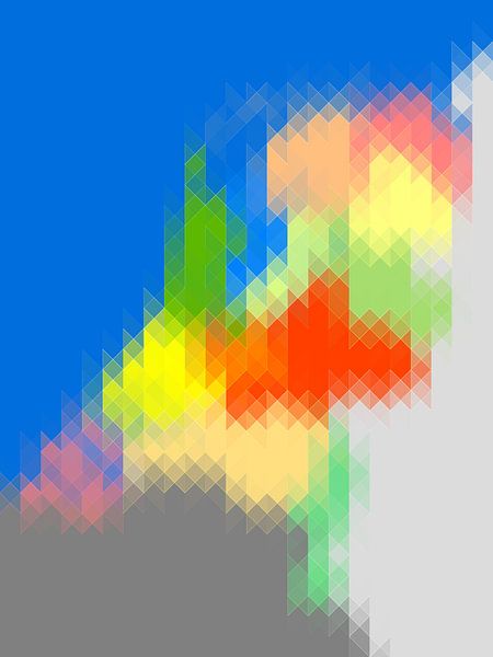 Triangle Map of the Netherlands - vertical version by Frans Blok - photos, art and other wall decoration