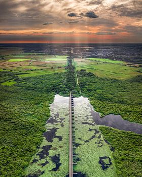Rayons de soleil sur le pont Moerputten - 's-Hertogenbosch