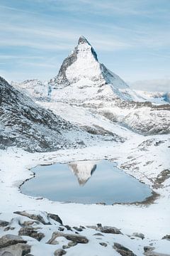 The majestic Matterhorn in winter light by Patrick van Os