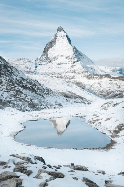 The majestic Matterhorn in winter light by Patrick van Os