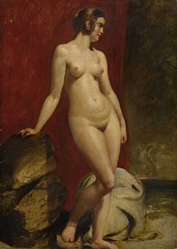 Een studie van een staand vrouwelijk naakt, William Etty