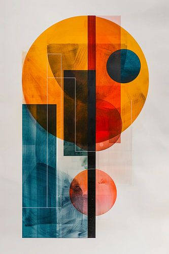 Heldere zon abstracte kunst