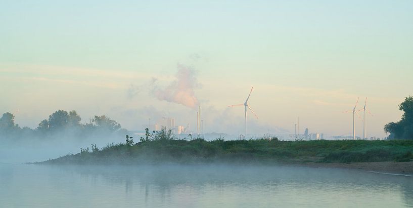 Industry and river landscape by Heiko Kueverling