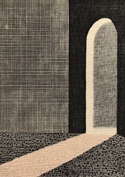 Architectural abstraction in black and white by Niklas Maximilian