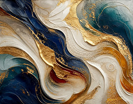 Unfurling in Gold sur Johannas Art Creations