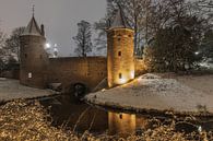 Monnickendam in Amersfoort im Schnee von Karin Riethoven Miniaturansicht