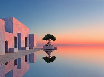 Silent Reflection in Pastel