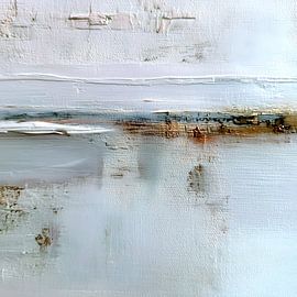 Art abstrait minimaliste Wabi-Sabi doré