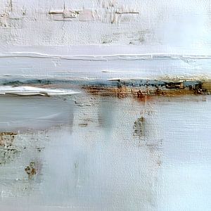 Minimalistische Abstract Wabi-Sabi Gold Kunst