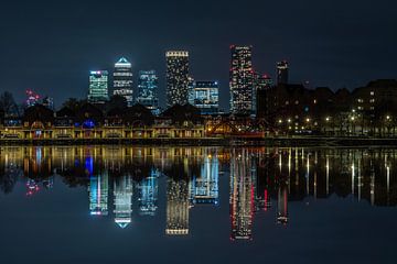 Reflectie van de skyline van Londen van Bob Janssen