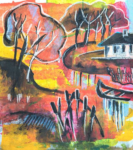 paysage typique des Pays-Bas