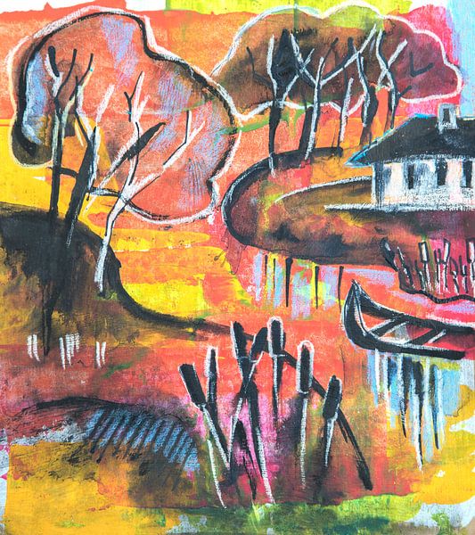 dutch typical landscape  by Ariadna de Raadt-Goldberg