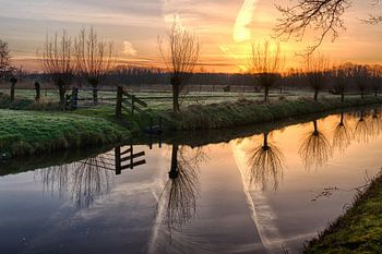 Landschaft bei Sonnenaufgang