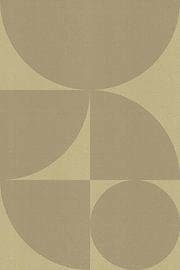 Abstrakte geometrische Formen in neutralen Farben. Tobacco und Sand. von Abstrakte minimalistische Kunst