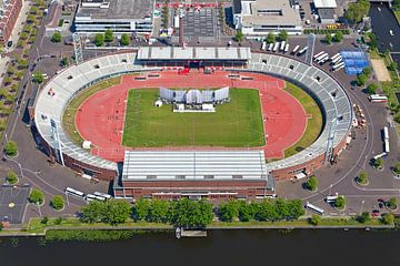 Photo aérienne du stade olympique d'Amsterdam sur Anton de Zeeuw