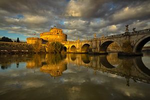 Licht auf Castel Sant'Angelo - Rom, Italien von Bas Meelker
