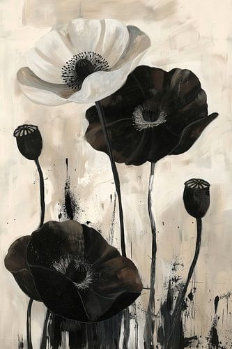 Fleurs foncées