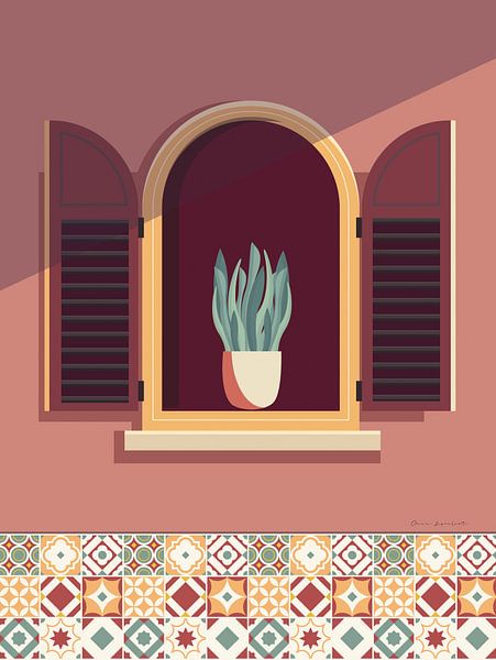 Warm venster Lisboa, Omar Escalante van Wild Apple