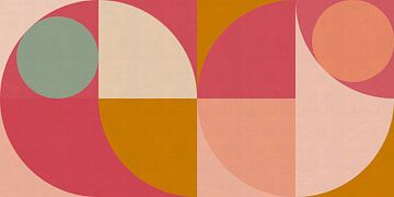 Mid-Century stijl op papiertextuur van Dina Dankers