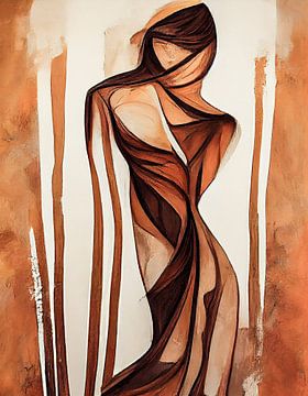 Woman abstract by Bert Nijholt