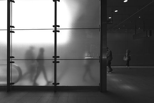 Entrance to Amsterdam Central Metro Station.