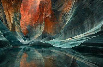 Wandelen in de canyon van fernlichtsicht