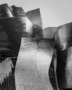 Guggenheim Museum, Bilbao in Schwarz und Weiß