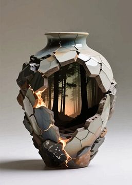 Dreamscape Vase Artwork – Creative Interior Decoration