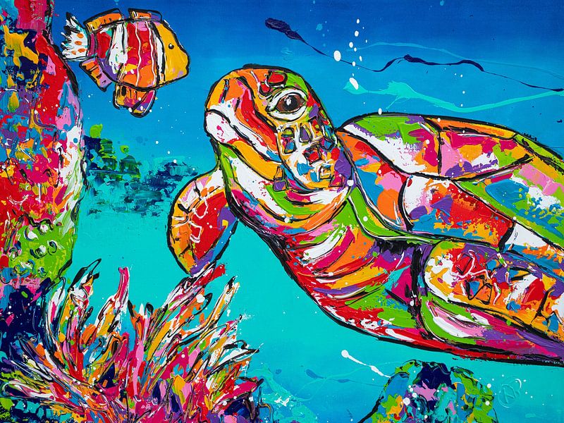 Bonjour le poisson par Happy Paintings