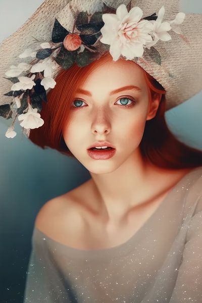 Digital art portrait &quot;Rosa&quot; by Studio Allee