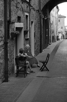 Vie de la rue Casole d'Elsa