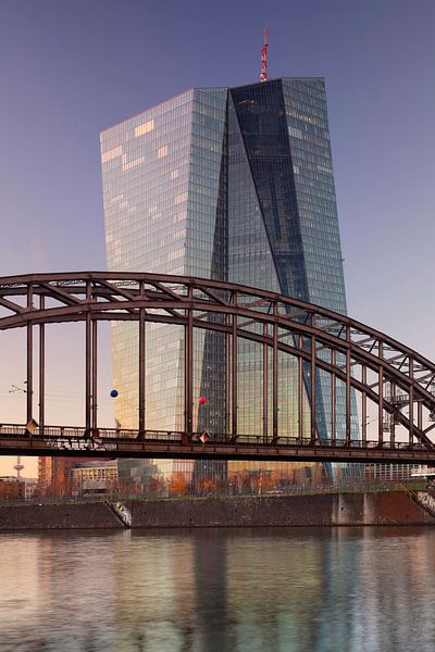 European Central Bank at sunset by Markus Lange