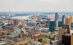 Die Skyline von Rotterdam mit verschiedenen Hotspots von MS Fotografie | Marc van der Stelt