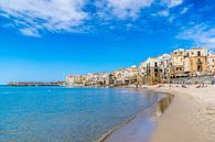 Zicht op het Cefalù, Sicilië van Gijs Rijsdijk thumbnail