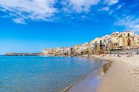 Zicht op het Cefalù, Sicilië