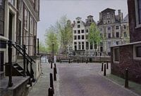 Schilderij: Amsterdam, Herengracht-Beulingstraat