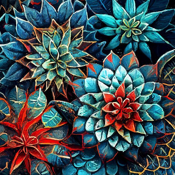 Suculents floral #suculent by JBJart Justyna Jaszke
