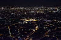 Arc the Triomphe - Eiffel tower at night