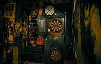 Dartboard in café