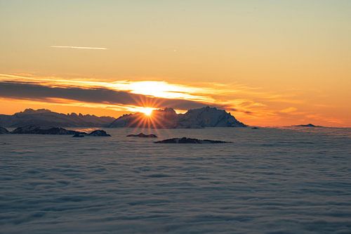 Zonsondergang op de Säntis