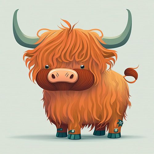 Scottish highlander cartoon