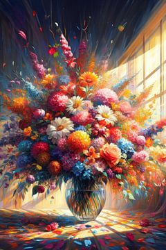 Explosie van bloemen van Ellen Van Loon