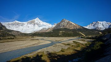 Gebergte van de Andes in Patagonië van Christian Peters