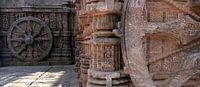 Sonnentempel-Skulptur in Odisha, Indien