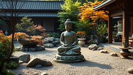 Harmonie im Zen-Garten von Jean Pierre