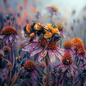Bourdon sur une fleur