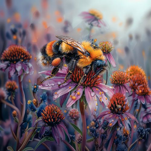 Bourdon sur une fleur