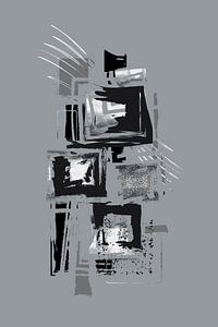 Dynamische Kunst Nr. 5 silber - Punk ist nicht tot