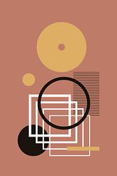 Moderne Mid Century Retro Abstraktion