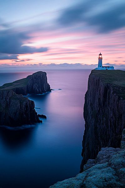 Lighthouse on the cliff by Poster Art Shop
